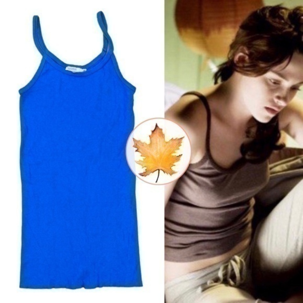 Sparkle • Drop Needled Cami Tank Tunic Royal Blue M ASO Bella Swan